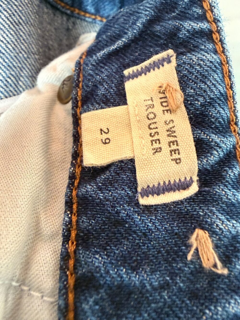 Madewell Wide Sweep Denim Jeans Size 29 - Picture 9 of 10
